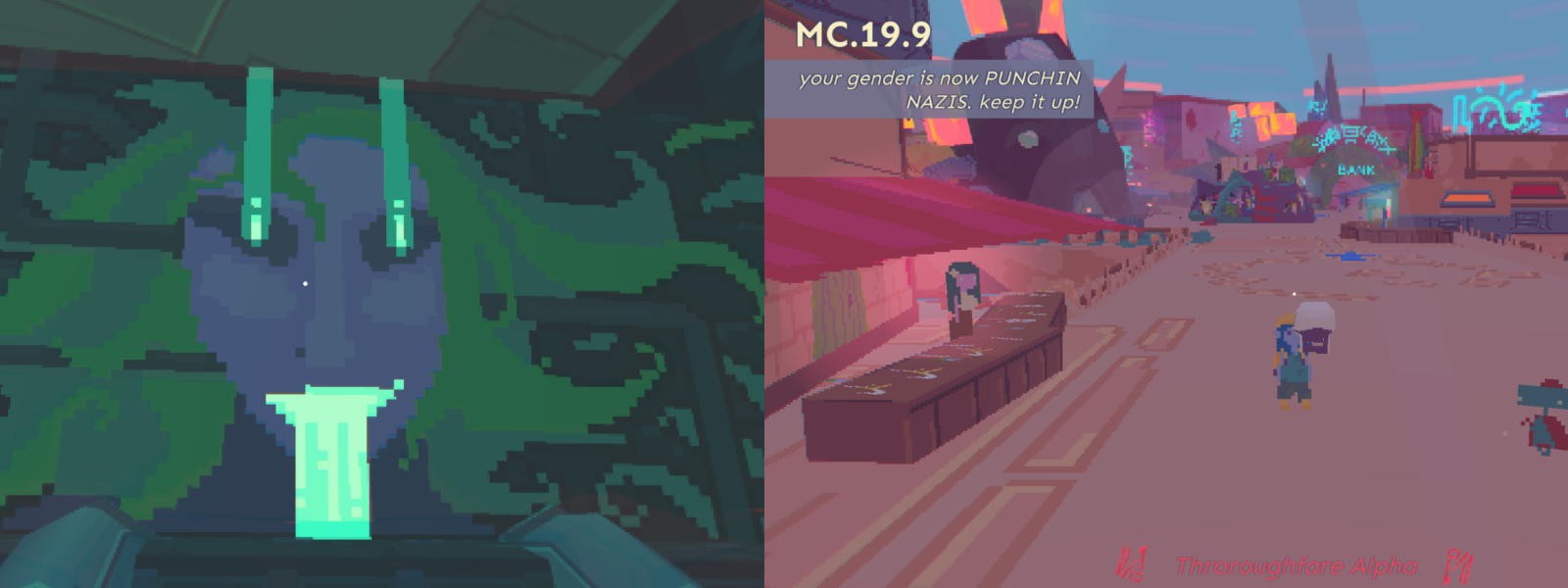 Two screenshots from Diaries of a Spaceport Janitor by Sundae Month Two screenshots from Diaries of a Spaceport Janitor by Sundae Month